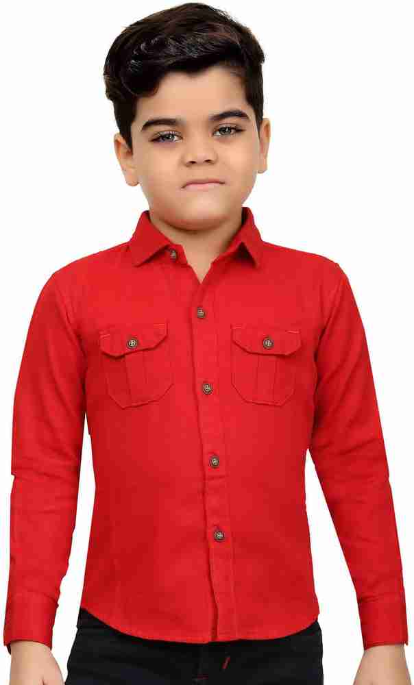 FASHION GRAB Boys Solid Casual Red Shirt Buy FASHION GRAB Boys Solid Casual Red Shirt Online at Best Prices in India Flipkart
