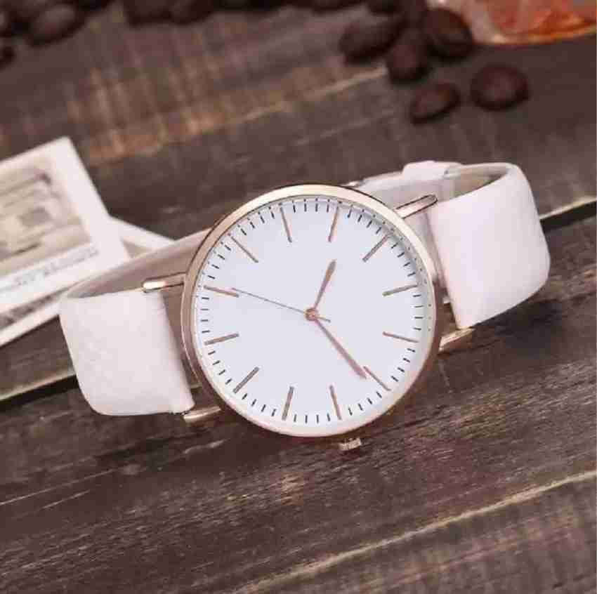 White colour watch outlet for girls