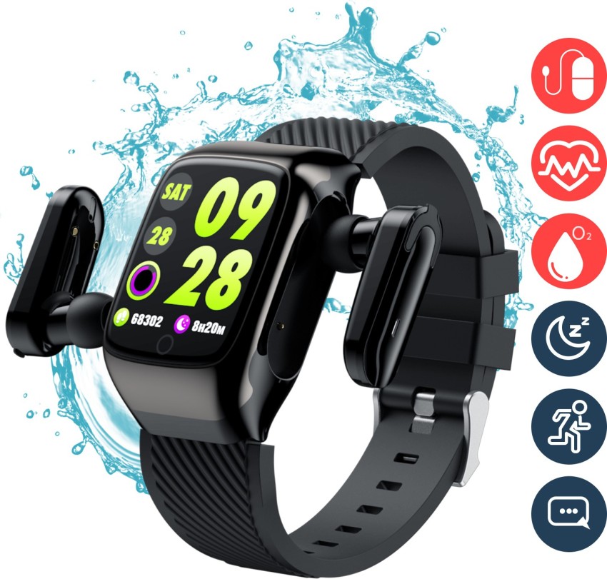 Smart watch with 2025 bluetooth earphone flipkart