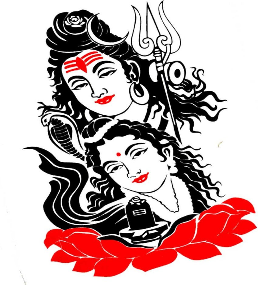 Lord shiva face tattoo  mahashivaratri poster Vector Image