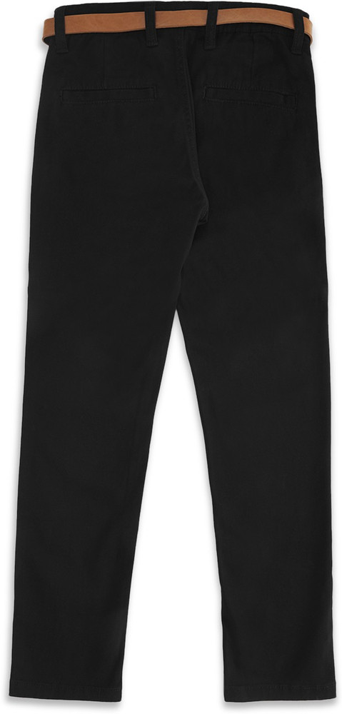 Pantaloons Junior Regular Fit Boys Black Trousers Buy
