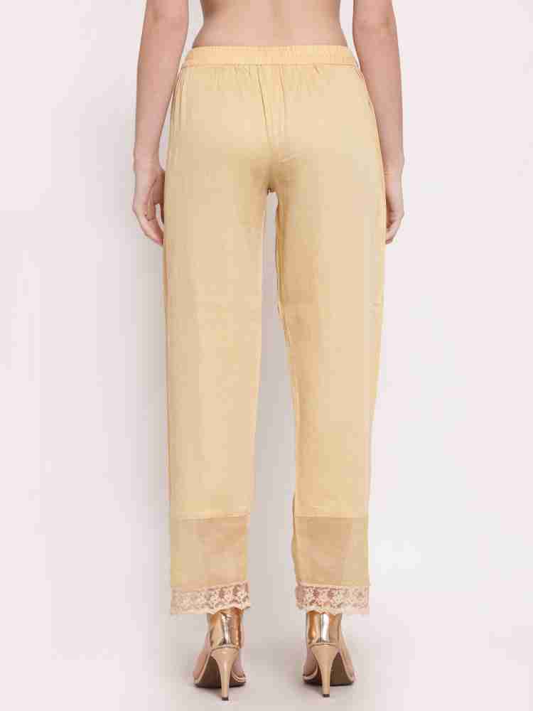 D'ART STUDIO Relaxed Women Beige Trousers - Buy D'ART STUDIO Relaxed Women  Beige Trousers Online at Best Prices in India