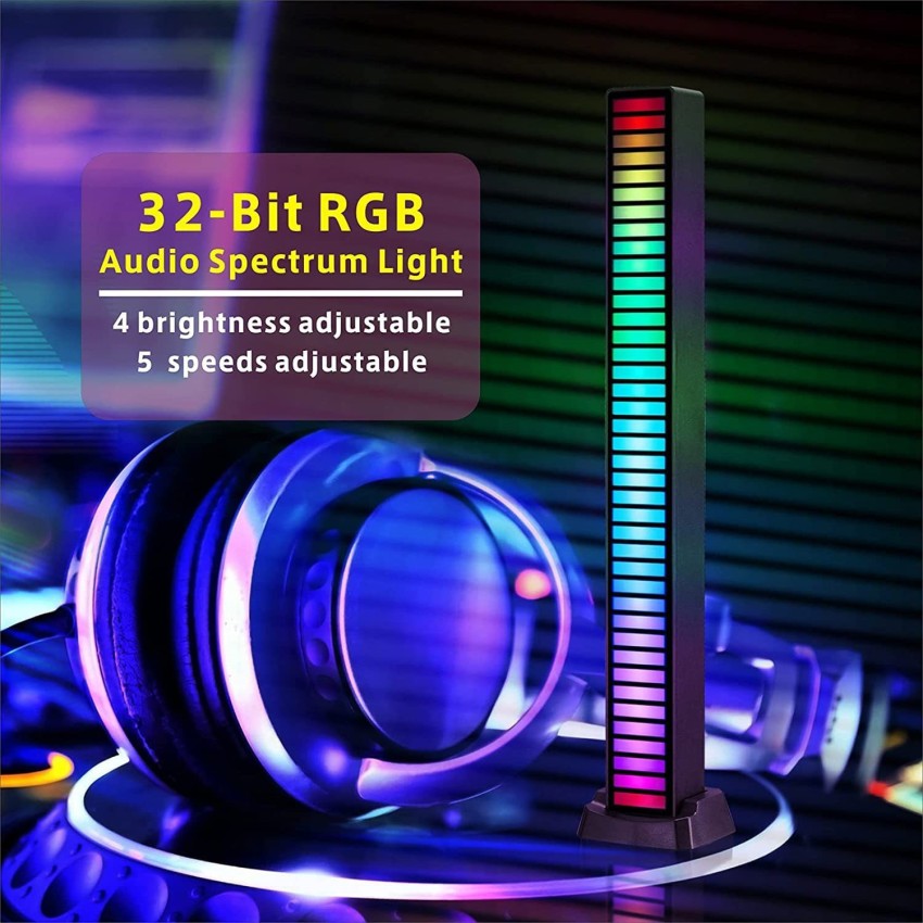 RGB Lampu Musik LED Musik Rhythmus Licht Bar Pickup Sound Control  Voice-Aktiviert Umgebungs Auto Desktop Audio Bunte LED licht