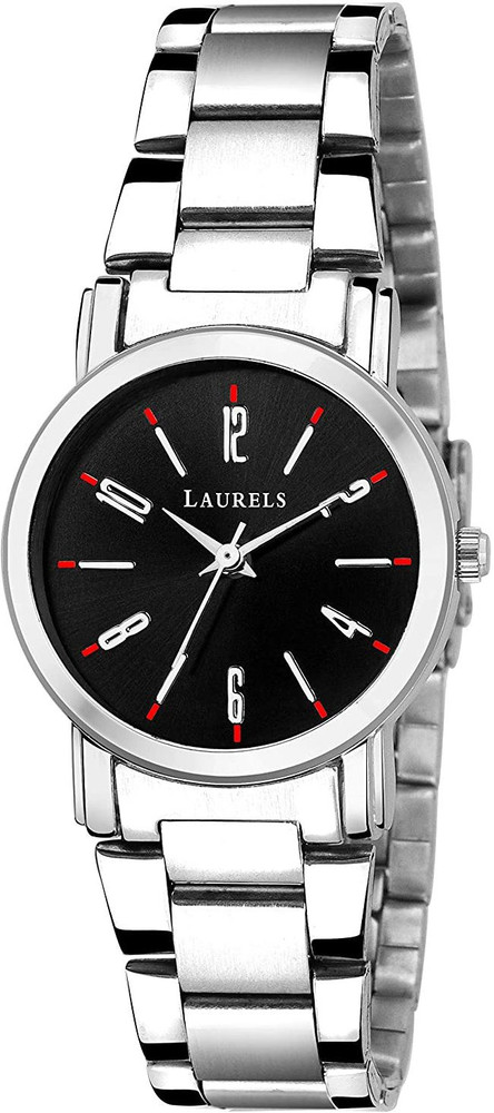 LAURELS Laurels Black Color Analog Women s Watch with Metal Chain