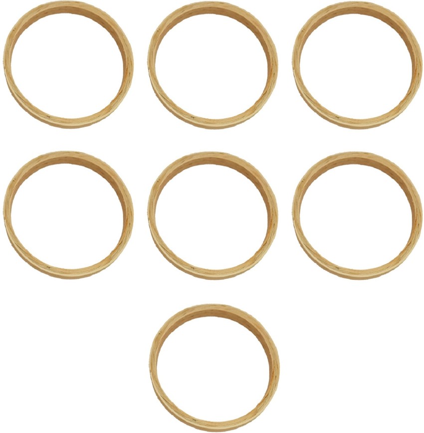 20 Pack Unfinished Natural Wooden Rings for Macrame, DIY Crafts