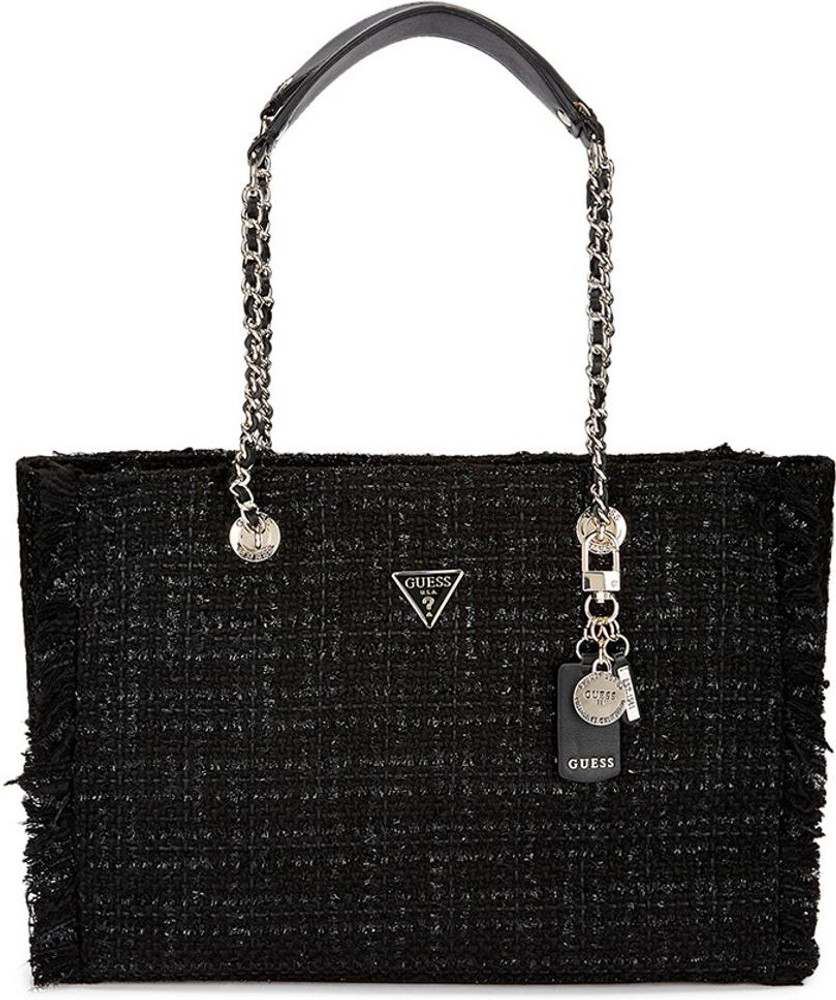 Discover 132+ guess black and white bag super hot esthdonghoadian