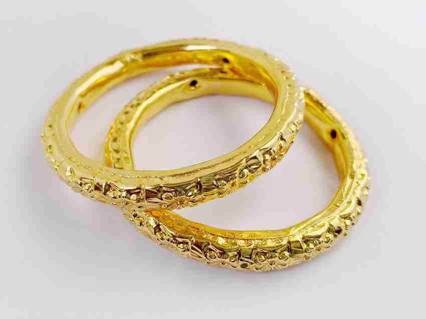 SATTIK Brass Gold plated Bangle Set Price in India Buy SATTIK