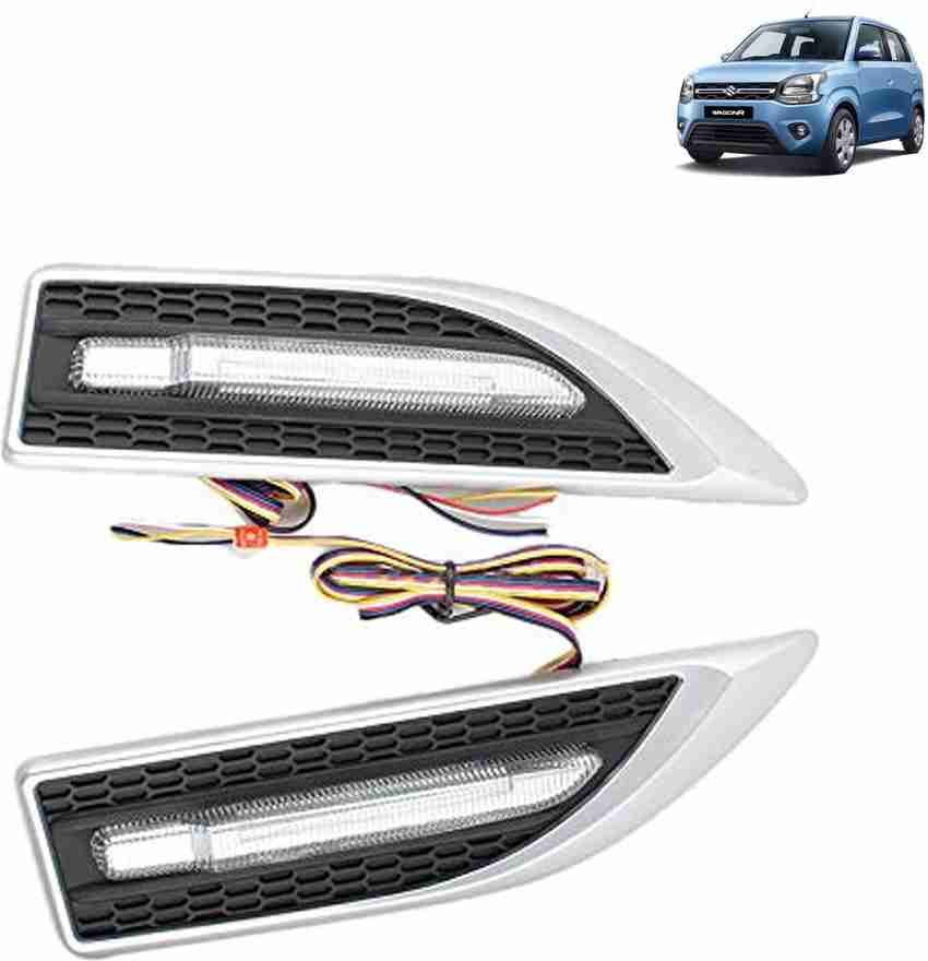 aksmit Car Side Fender Light with 3 Colour Led Indicator Light