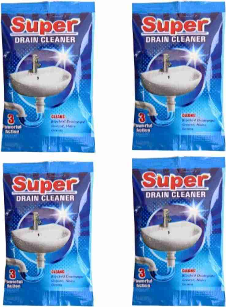 Super Drainex Drain Cleaner Power for Block Remover Pack of 4