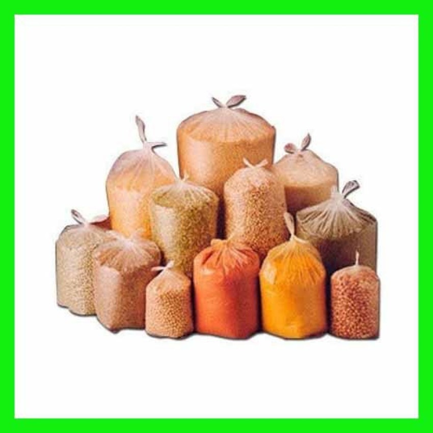 Myy Brand Plastic Polythene food grade Grocery Packaging Cover Bag Material  For Grocery Vegetables, Fruits, Toys And Stationary Multi-Purpose  Transparent 100 PSC (500 GM) : Amazon.in: Home & Kitchen