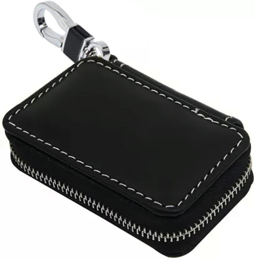 Zipper Car Leather Zipper Keychain