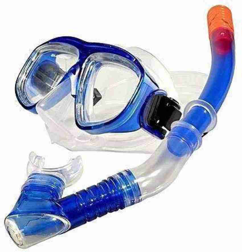 nunki trend PVC Tempered Glass Diving Goggles Mask with Silicone Breathing  multicolor Swimming Kit - Buy nunki trend PVC Tempered Glass Diving Goggles  Mask with Silicone Breathing multicolor Swimming Kit Online at
