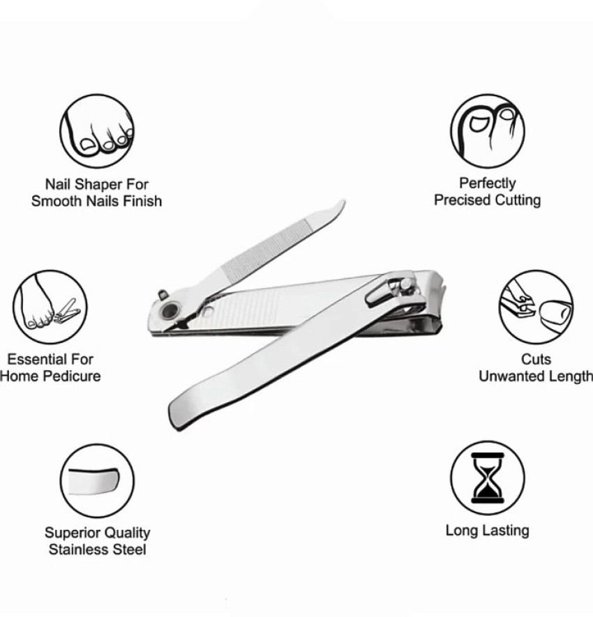 Black Nail Cutter and Stainless Steel Large Nail Clippers Set with Nail  File, For Personal, Type Of Packaging: Box at Rs 620/box in New Delhi