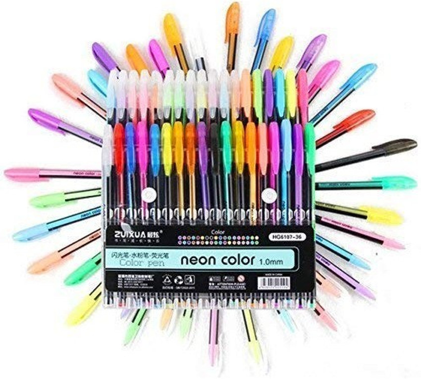 DEZIINE 36pcs Glitter Gel Pens Coloring Bullet Journal Crafting
