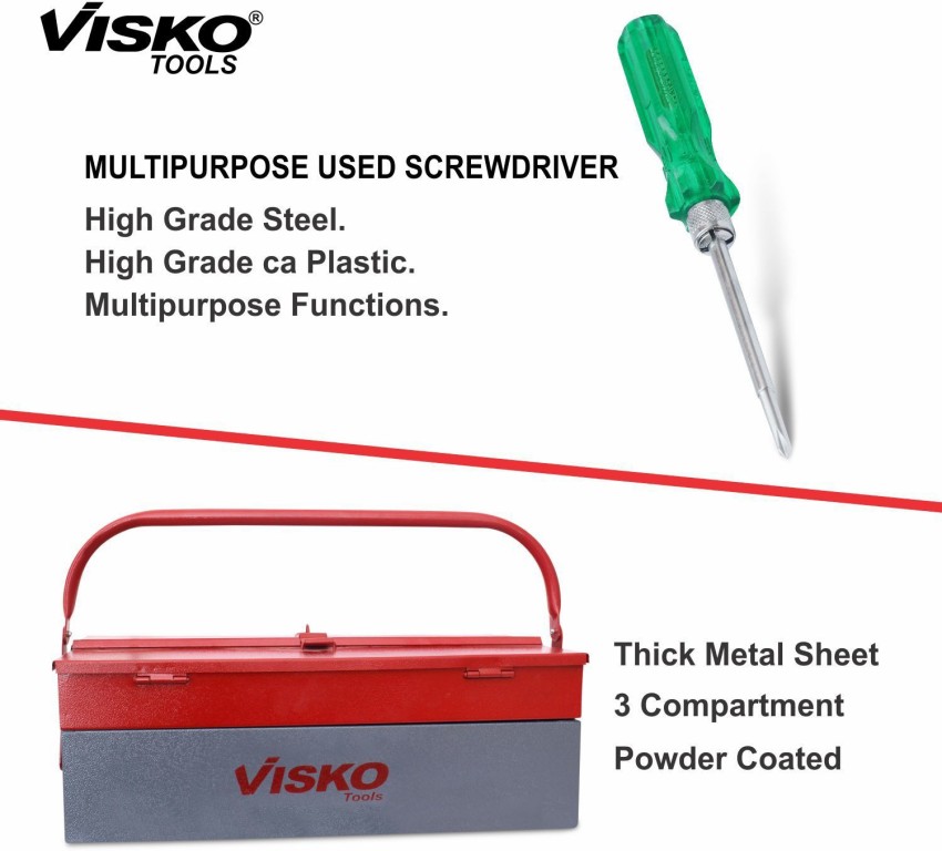 VISKO 826 Tools Set 26Pcs with Box, Pliers, Hammer, Allen Keys