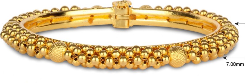 Candere by Kalyan Jewellers Tushi Collection Yellow Gold 22kt Bangle Price  in India  Buy Candere by Kalyan Jewellers Tushi Collection Yellow Gold  22kt Bangle online at Flipkartcom