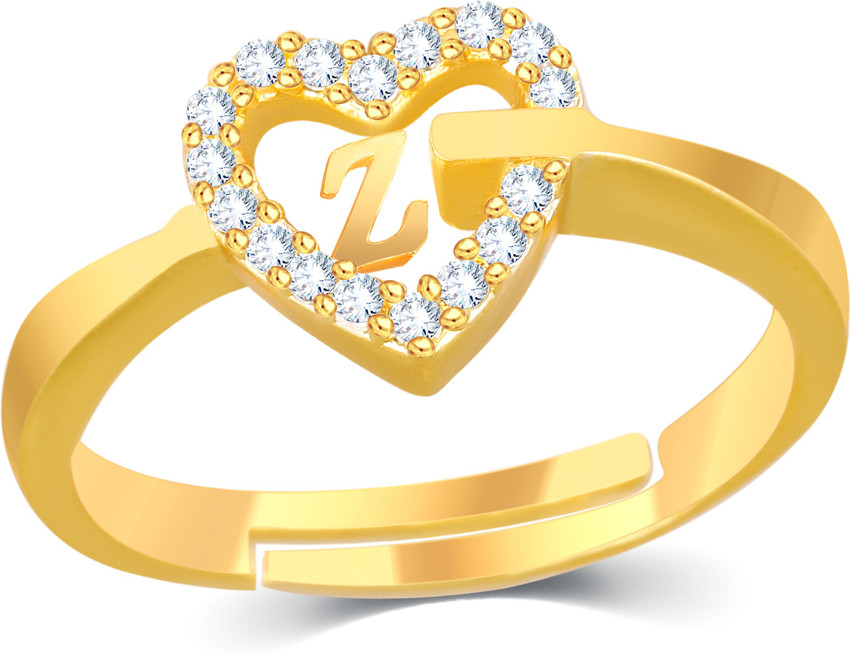 H letter hotsell gold rings