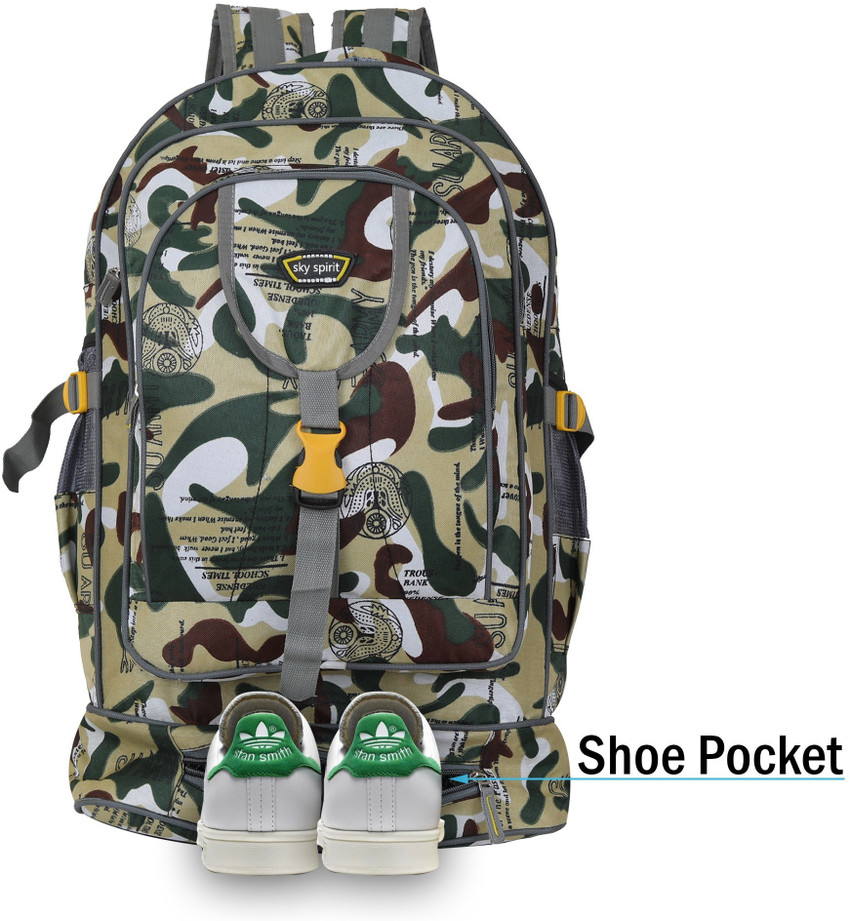 sky spirit U.S Army print Trekking backpack For Men and women 55L