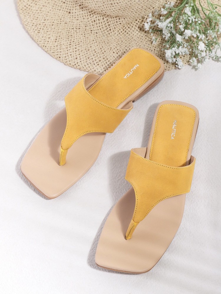 Mustard best sale yellow sandals