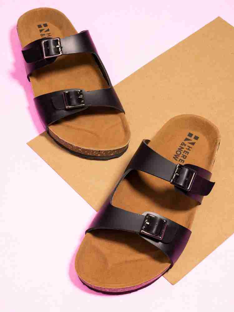 Womens buckle online sandals