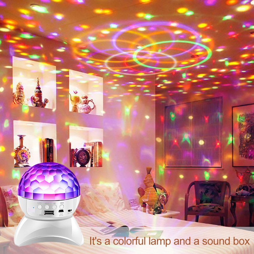 spark world Rechargeable Disco Bluetooth Bulb with Speaker