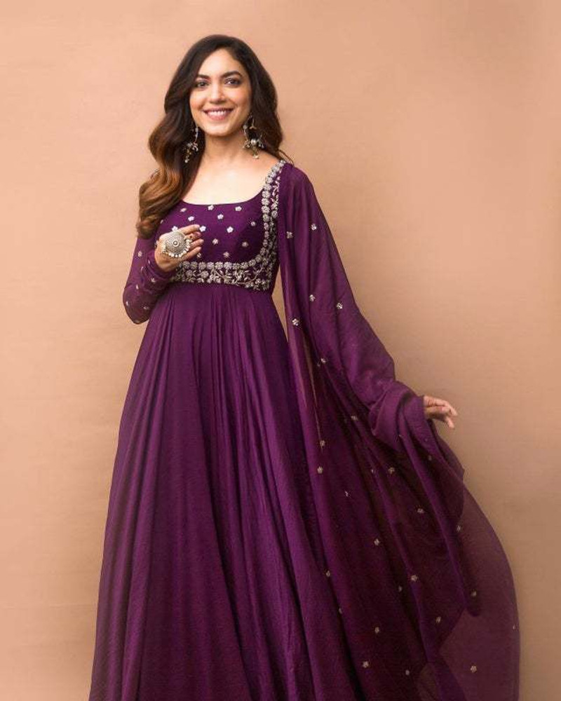 Anarkali long dress flipkart top