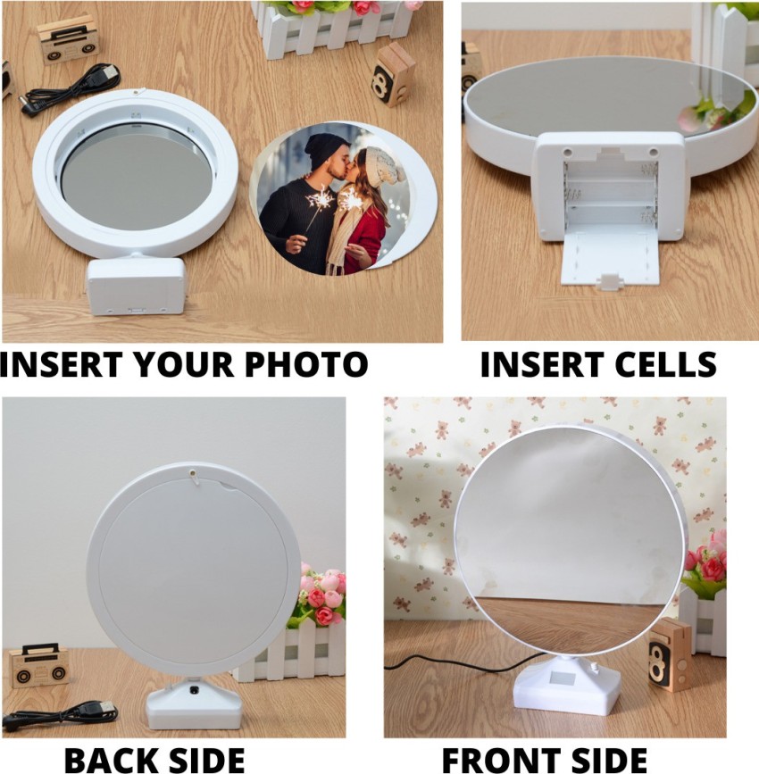 Heart LED Magic Mirror / Heart Photo Frame With Mirror / Valentine Gift /  Couple Gifts at Rs 899/unit, Valentine Day Craft in New Delhi