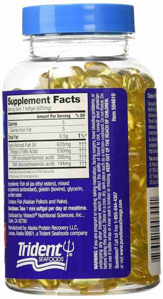 Pure Alaska Omega Omega 3 500mg EPA DHA Price in India Buy Pure