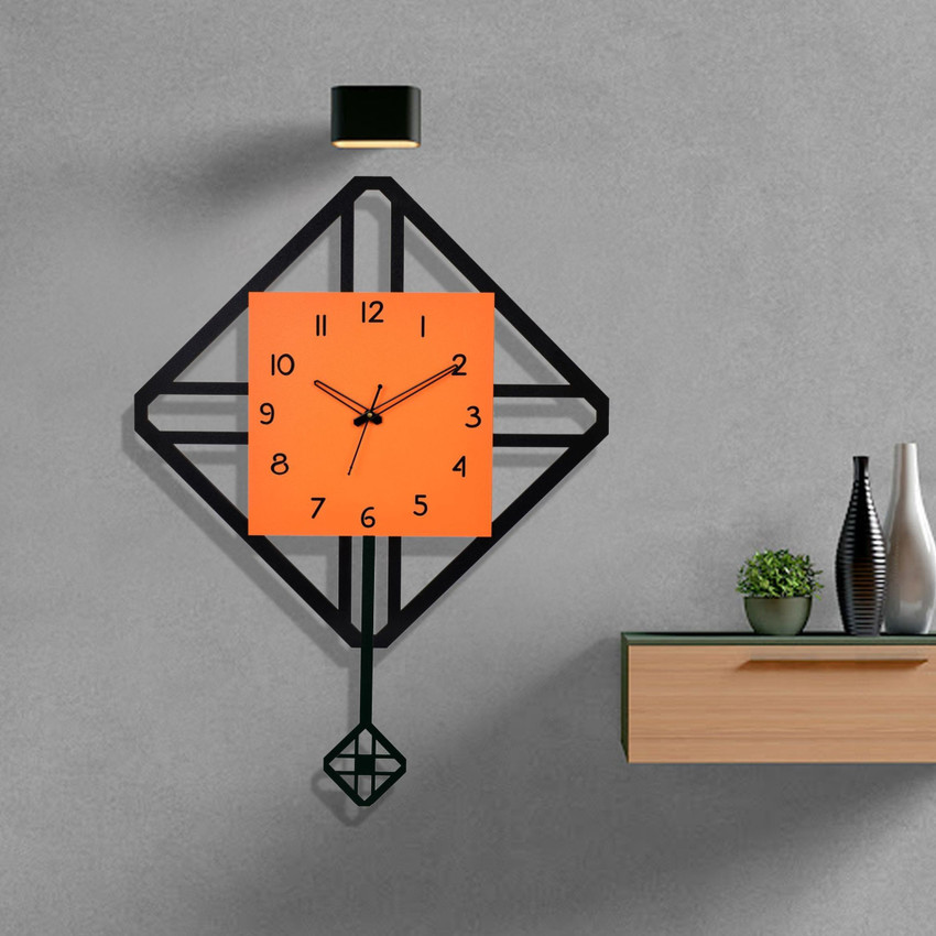 Stick on shop wall clock