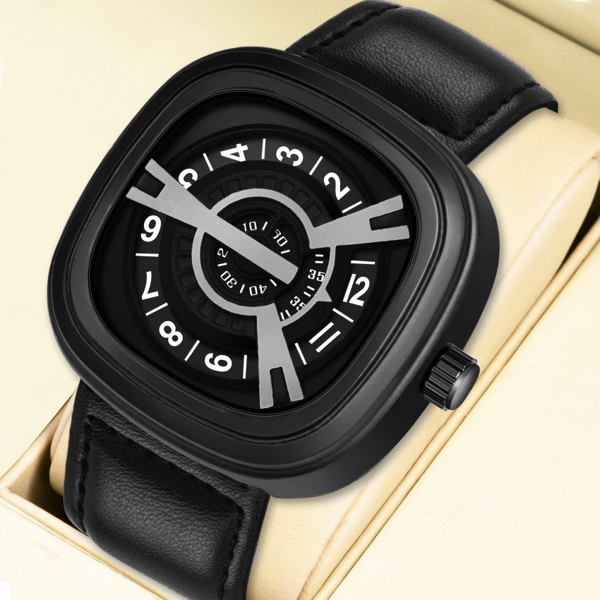 Buy ILOZ Stylish New Luxury Gold Black Men Watch Designer professional Gold  Quartz Fashion Analog Wrist Watch for men Online at Best Prices in India -  JioMart.