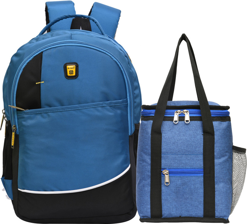 Blowzy Bags Combo Men Blue Laptop College Bag Lunch bag 40 L