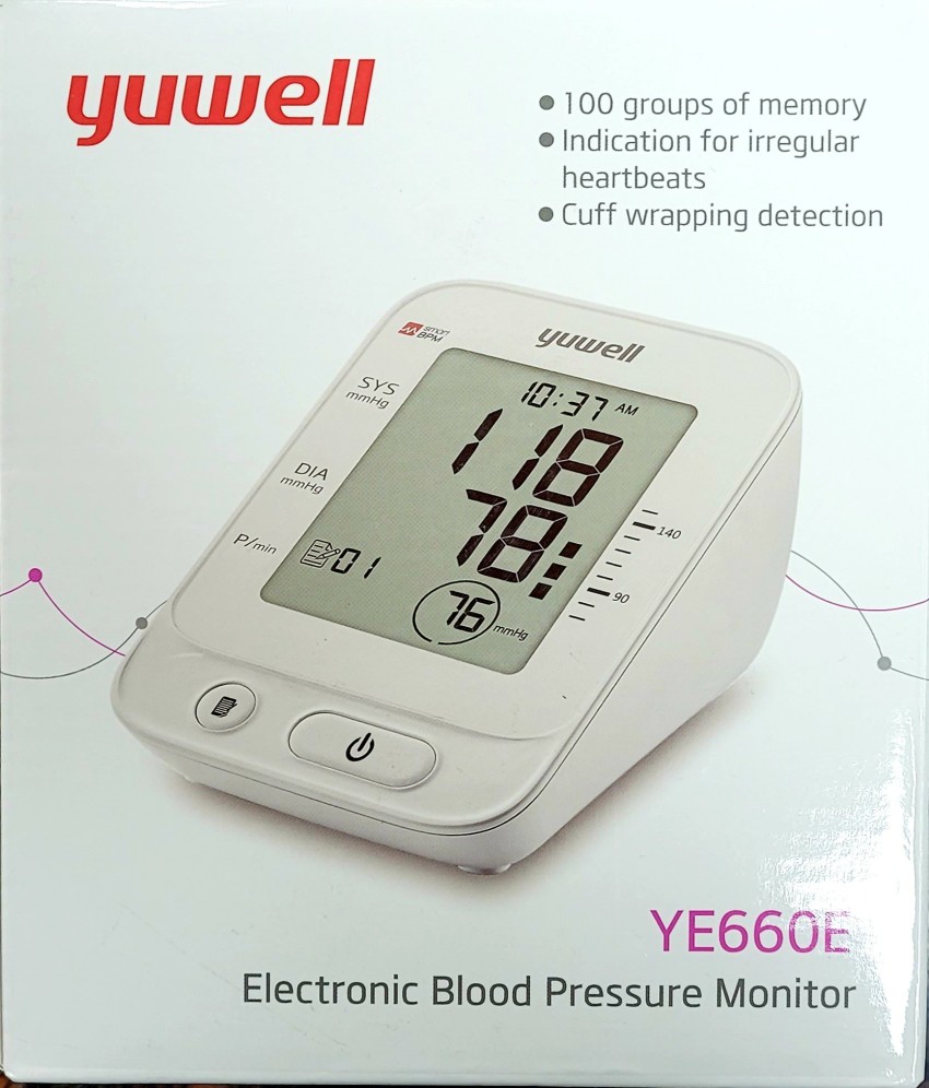 Yuwell Blood Pressure Monitor, Extra Large Upper Arm Cuff, Digital BP  Machine for Home Use & Pulse Rate Monitoring Meter 