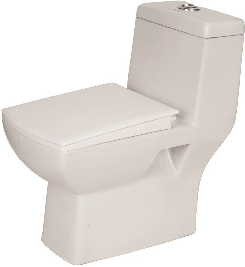 BM BELMONTE Ceramic Floor Mounted One Piece Western Toilet Water