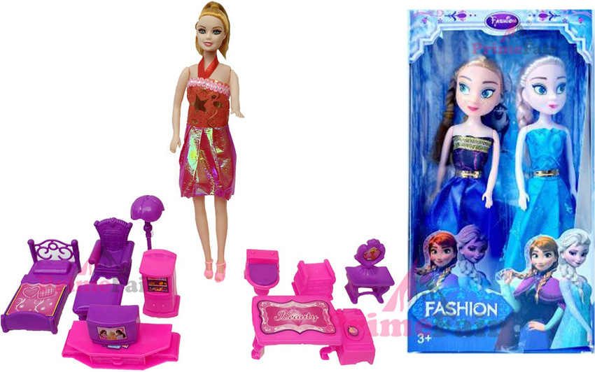 Barbie doll house set for girls clearance