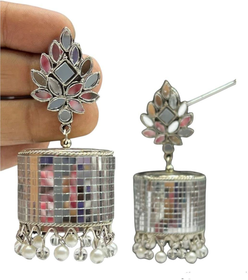 Mirror earrings flipkart online