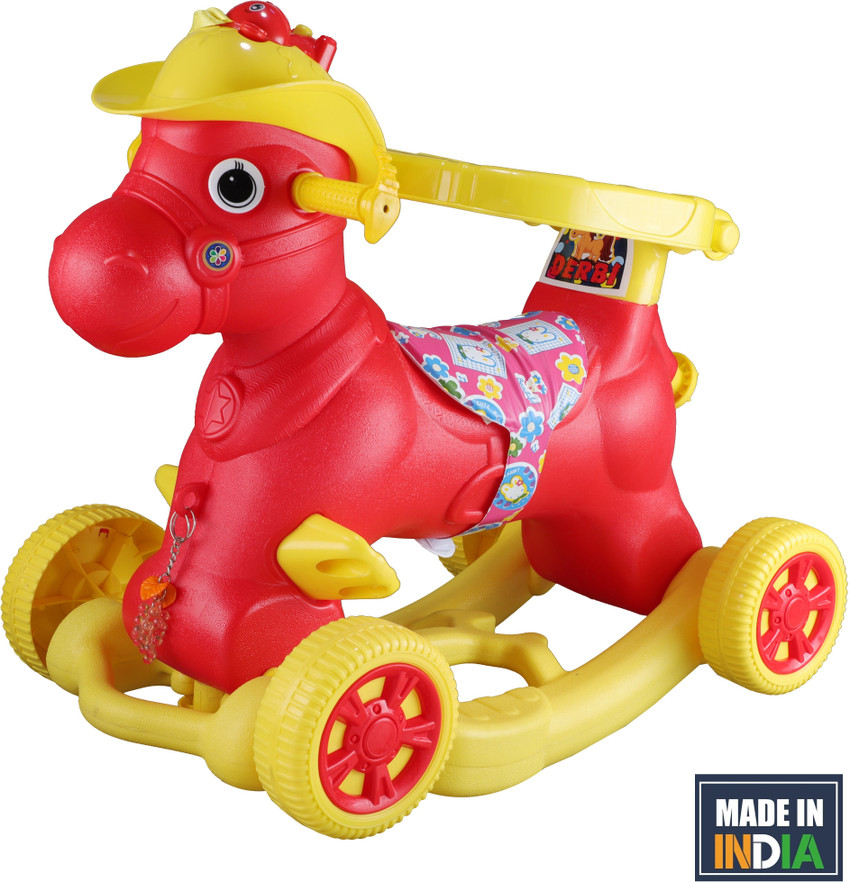 Plastic riding horse cheap