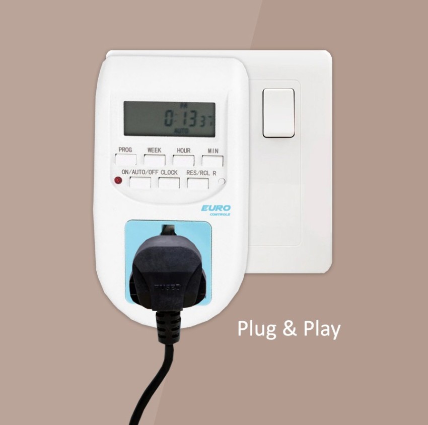 Timer Outlet, Programmable 110V/220V Pump Timer Switch, Minimum Setting by  Seconds, Timing Socket Converter, Power Timing Automatic Control Outlets