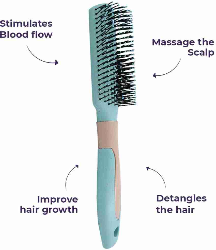 Flow hair clearance straightening brush