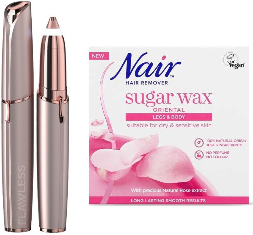 Nair Brows Shaper Blush With Hair Remover Oriental Sugar Wax Combo