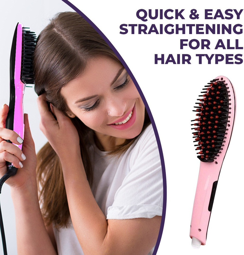 Sanfe Selfly Hair Electric Straightening Brush For Frizz free