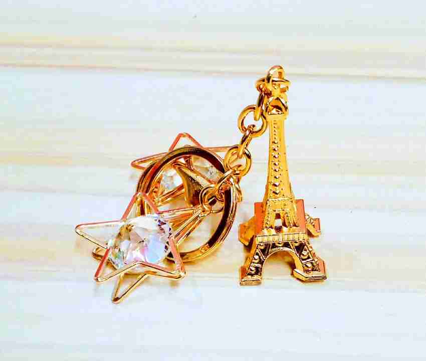 Priceless Deals Vintage Style Golden Paris Eiffel Tower Keychain