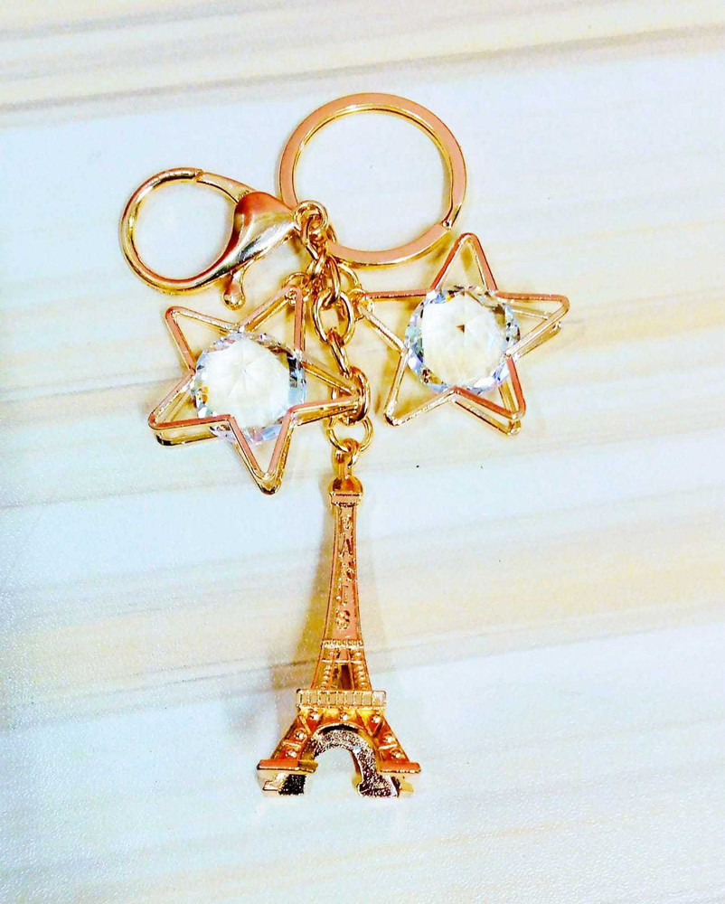 Priceless Deals Vintage Style Golden Paris Eiffel Tower Keychain