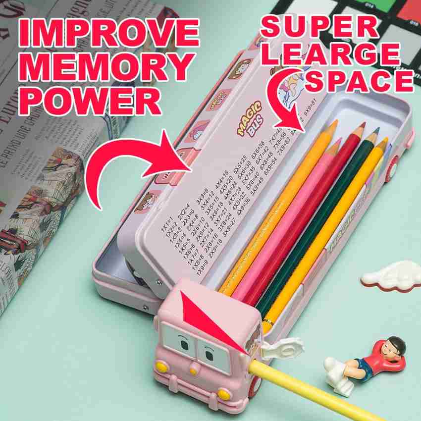 506 ) Pink Unicorn Stationery Kit for Kids Combo with Kids Beautiful Unique  Cartoon Printed Stationary Set for Girls - with 4 Pencil case,4 Pencils ,1  Eraser,1 Sharpener Best For Birthday return Gift