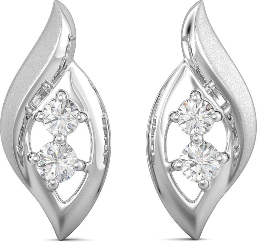 Buy Mine Platinum Earring UIER39556PT for Women Online  Malabar Gold   Diamonds