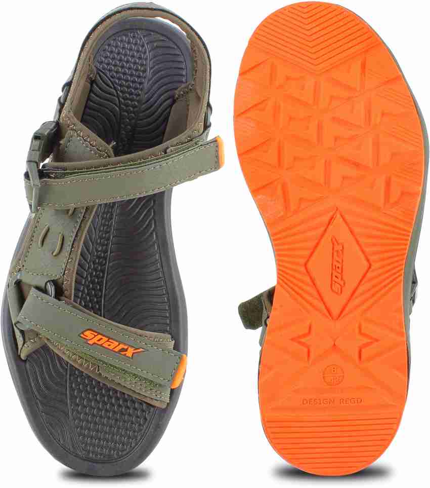 Sparx Men Olive Orange Sandals Buy Sparx Men Olive Orange