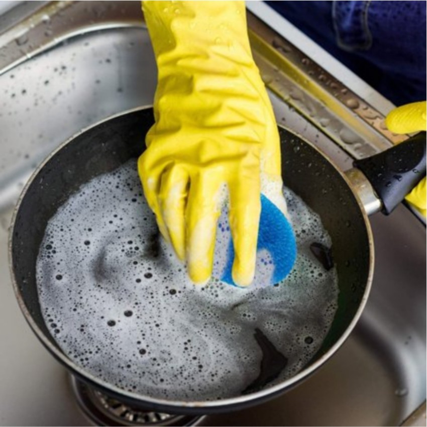 Cleaning Nylon Plastic Scrubber Bartan Juna Dish Wash and 