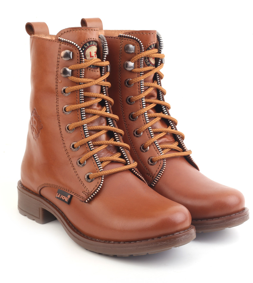 Girls genuine sales leather boots