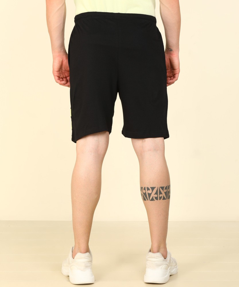 CHROMOZOME Solid Men Black Regular Shorts - Buy CHROMOZOME Solid Men Black  Regular Shorts Online at Best Prices in India
