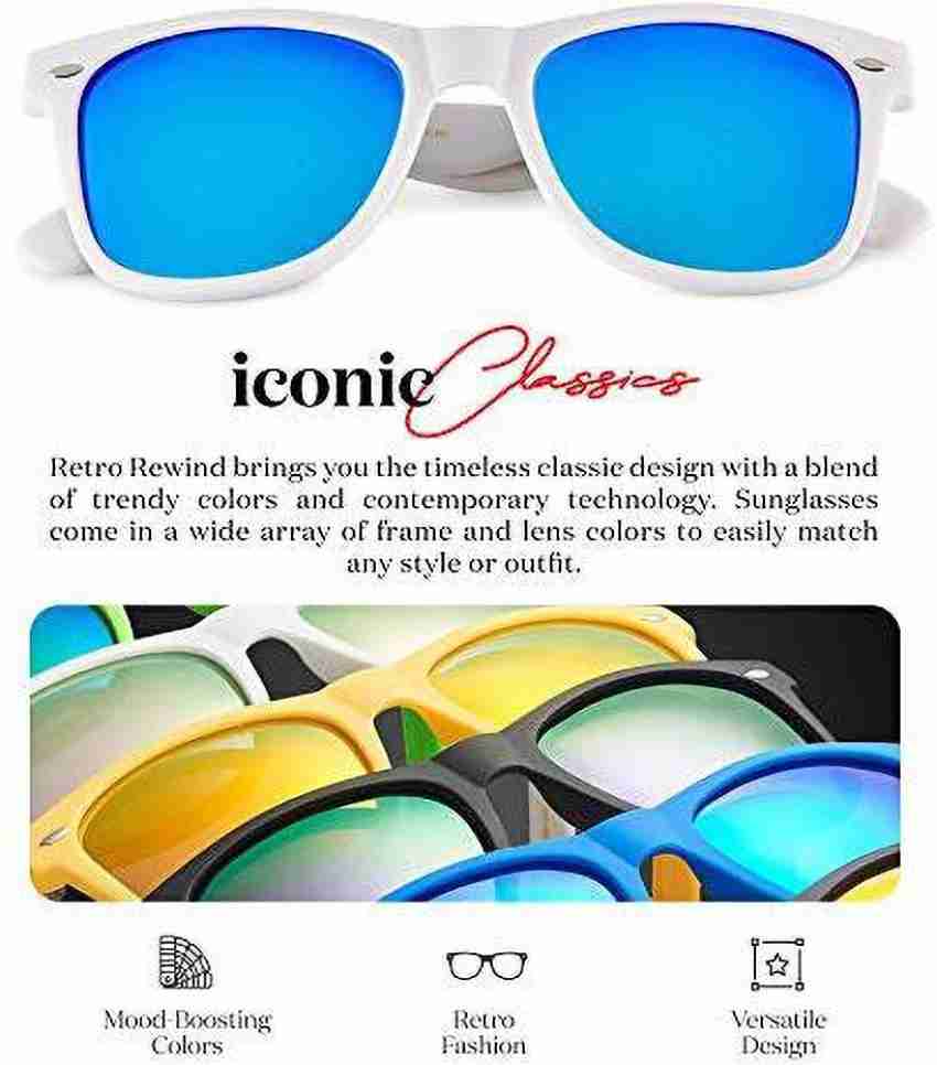 Retro Rewind Polarized Sunglasses Men Women UV Protection Classic
