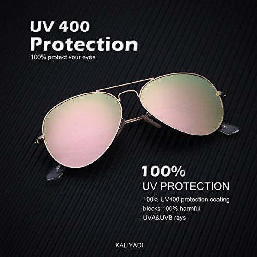 Buy KALIYADI Aviator Sunglasses Multicolor For Men & Women Online